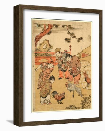 Karako No Tokei-Kitao Shigemasa-Framed Giclee Print