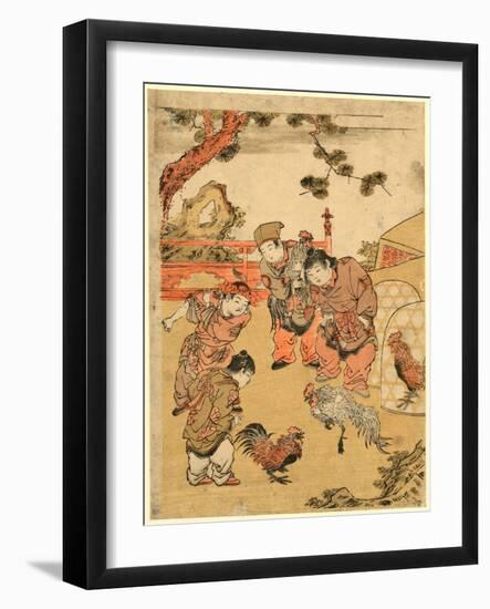 Karako No Tokei-Kitao Shigemasa-Framed Giclee Print