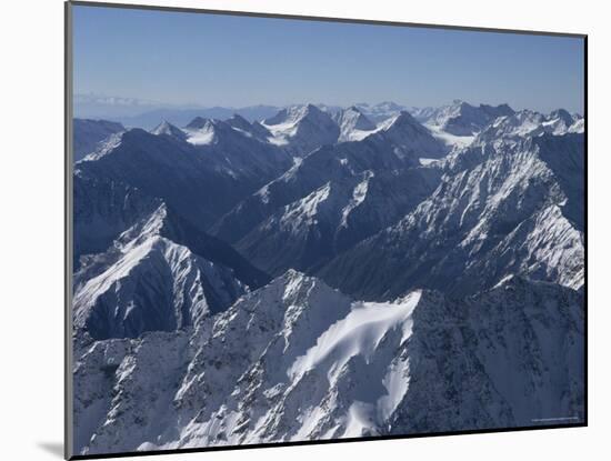 Karakoram Mountain Range and the Massif of the Hindu Kush, in Northern Area, Pakistan-Alain Evrard-Mounted Photographic Print