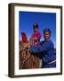 Karakorum, Horse Herder and His Son on Horseback, Mongolia-Paul Harris-Framed Photographic Print