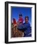 Karakorum, Horse Herder and His Son on Horseback, Mongolia-Paul Harris-Framed Photographic Print