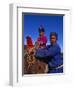 Karakorum, Horse Herder and His Son on Horseback, Mongolia-Paul Harris-Framed Photographic Print