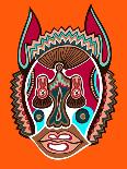 Unusual Ukrainian Traditional Tribal Art in Karakoko Style, Folk Ethnic Animal, Vector Illustration-karakotsya-Art Print