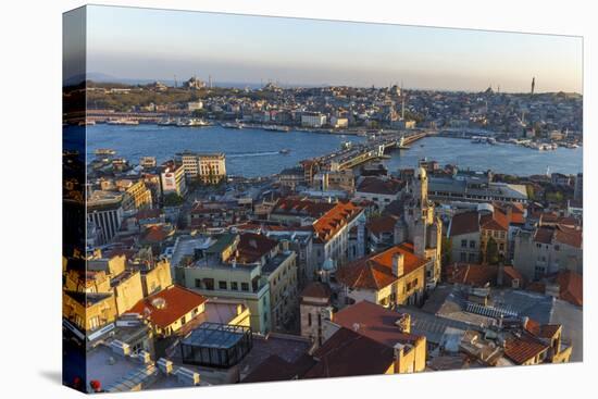 Karakoy, Eminonu and Galata Bridge, Istanbul, Turkey-Ali Kabas-Stretched Canvas