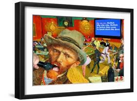 Karaoke Night in Arles-Barry Kite-Framed Art Print