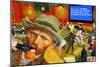 Karaoke Night in Arles-Barry Kite-Mounted Premium Giclee Print