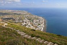 Port of Fira City at Santorini Island-karapas-Photographic Print