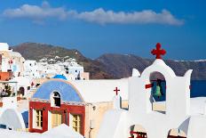 Santorini Island in Greece-karapas-Laminated Photographic Print