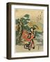 Karasaki No Yoru No Ame-Utagawa Kuniyasu-Framed Giclee Print