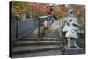 Karasu Tengu Statue in Daisho-In Buddhist Temple, Miyajima Island, Hiroshima Prefecture-Christian Kober-Stretched Canvas