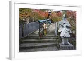 Karasu Tengu Statue in Daisho-In Buddhist Temple, Miyajima Island, Hiroshima Prefecture-Christian Kober-Framed Photographic Print