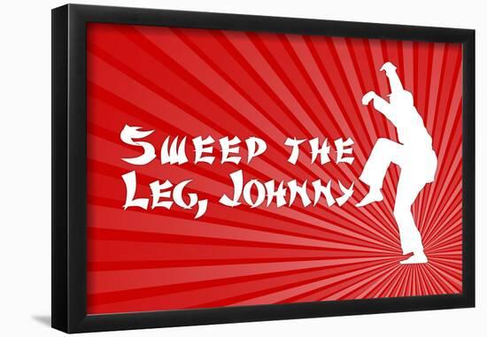 Karate Kid Movie Sweep the Leg Johnny Poster Print-null-Framed Poster