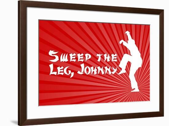 Karate Kid - Sweep the Leg Johnny - Movie-null-Framed Art Print