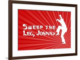 Karate Kid - Sweep the Leg Johnny - Movie-null-Framed Art Print