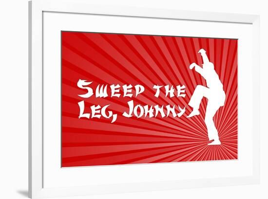 Karate Kid - Sweep the Leg Johnny - Movie-null-Framed Art Print