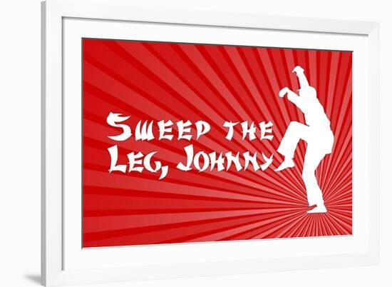 Karate Kid - Sweep the Leg Johnny - Movie-null-Framed Art Print