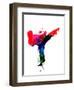 Karate Kid Watercolor-Lora Feldman-Framed Art Print