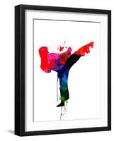 Karate Kid Watercolor-Lora Feldman-Framed Art Print