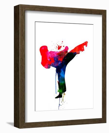 Karate Kid Watercolor-Lora Feldman-Framed Art Print