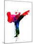Karate Kid Watercolor-Lora Feldman-Mounted Art Print