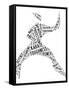 Karate Pictogram On White Background-seiksoon-Framed Stretched Canvas