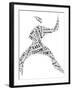 Karate Pictogram On White Background-seiksoon-Framed Art Print