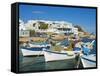 Karavostasis Village and Principal Port, Folegandros, Cyclades Islands, Greek Islands, Aegean Sea,-Tuul-Framed Stretched Canvas