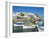 Karavostasis Village and Principal Port, Folegandros, Cyclades Islands, Greek Islands, Aegean Sea,-Tuul-Framed Photographic Print