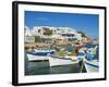 Karavostasis Village and Principal Port, Folegandros, Cyclades Islands, Greek Islands, Aegean Sea,-Tuul-Framed Photographic Print