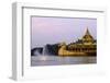 Karaweik, Kan Daw Gyi Lake and Park, Yangon (Rangoon), Myanmar (Burma), Asia-Nathalie Cuvelier-Framed Photographic Print