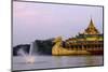 Karaweik, Kan Daw Gyi Lake and Park, Yangon (Rangoon), Myanmar (Burma), Asia-Nathalie Cuvelier-Mounted Photographic Print