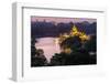 Karaweik, Kan Daw Gyi Lake and Park, Yangon (Rangoon), Myanmar (Burma), Asia-Nathalie Cuvelier-Framed Photographic Print