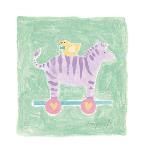 Zebra Toy-Karen Anagnost-Art Print