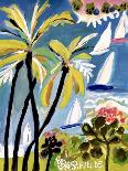 Palm Tree Wimsy I-Karen Fields-Stretched Canvas