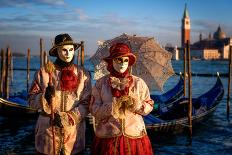 Models of the Venice Carnival, Venice, UNESCO World Heritage Site, Veneto, Italy, Europe-Karen McDonald-Photographic Print