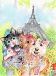 Christmas Stocking Pups-Karen Middleton-Giclee Print