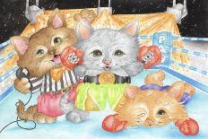Christmas Stocking Kittens-Karen Middleton-Giclee Print