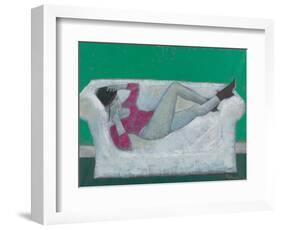 Karen on the Settee-Endre Roder-Framed Giclee Print