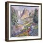 Kari at Sunde; Kari Paa Sunde-Nikolai Astrup-Framed Giclee Print