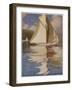 'Kariad' Yacht 1906-John Young Hunter-Framed Art Print