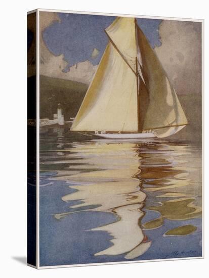 'Kariad' Yacht 1906-John Young Hunter-Stretched Canvas