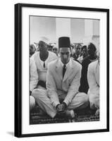 Karim Khan Aga Iv at Grandfather's Funeral-null-Framed Photographic Print