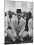 Karim Khan Aga Iv at Grandfather's Funeral-null-Mounted Photographic Print