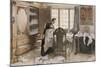 Karin by the Linen Cupboard (Karin Vid Linneskapet), 1906-Carl Larsson-Mounted Giclee Print
