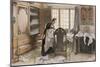 Karin by the Linen Cupboard (Karin Vid Linneskapet), 1906-Carl Larsson-Mounted Premium Giclee Print