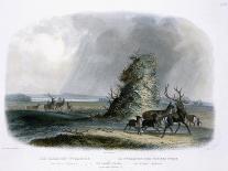 Mehkskeme-Sukahs, Plate 45, Travels in the Interior of North America, Engraved: Allais, 1844-Karl Bodmer-Giclee Print