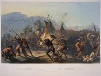 Hut of a Mandan Chief, Travels in the Interior of North America, c.1844-Karl Bodmer-Giclee Print