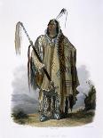 Pehriska-Ruhpa, Moennitarri Warrior in the Costume of the Dog Danse, 1840-Karl Bodmer-Giclee Print