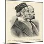 Karl Friedrich Gauss and Wilhelm Edvard Weber German Scientists-null-Mounted Art Print