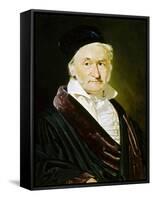 Karl Friedrich Gauss, German Mathematician, Astronomer and Physicist, 1840-Christian Albrecht Jensen-Framed Stretched Canvas